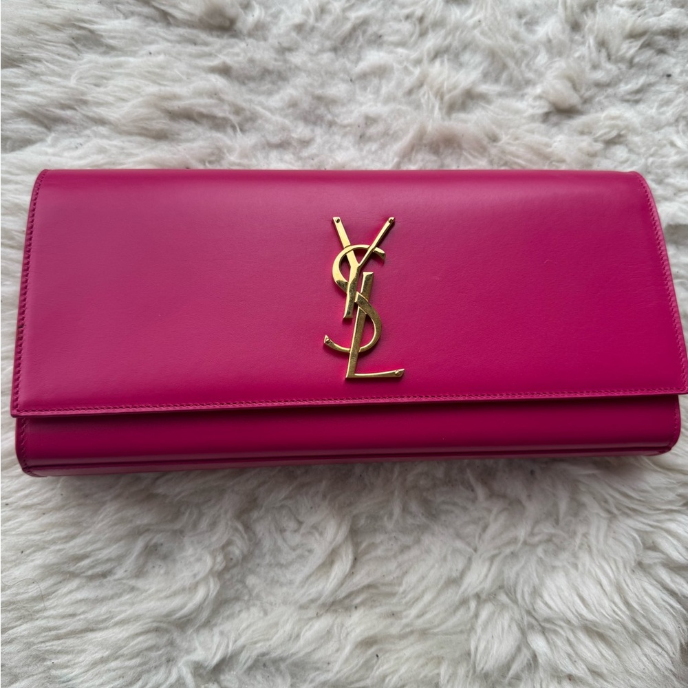 Yves Saint Laurent Pink Clutch Bag